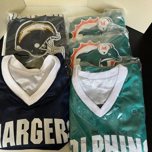 NFL Multicolor Los Angeles Chargers & Miami Dolphins Reversible Jersey Size XL - Picture 10 of 13